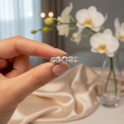 Lab Grown Round-Cut Eternity Ring | 55-Pointers