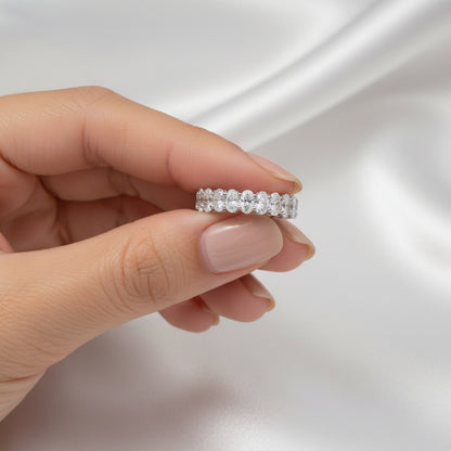 Lab Grown Oval-Cut Eternity Band | 20-Pointers