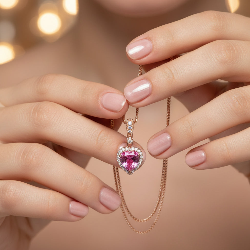 2.52 ct Natural Pink Sapphire | 0.34 ct Natural Diamonds | 14k Rose Gold