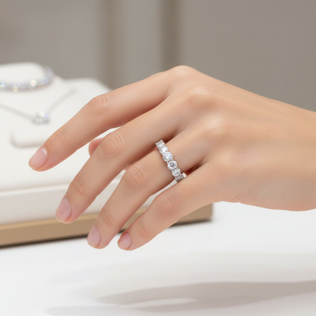 Lab Grown Round-Cut Eternity Band | 50-Pointers