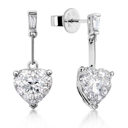 1.30 ctw Natural Diamonds | Color: F | Clarity: VS | 18k White Gold Earrings