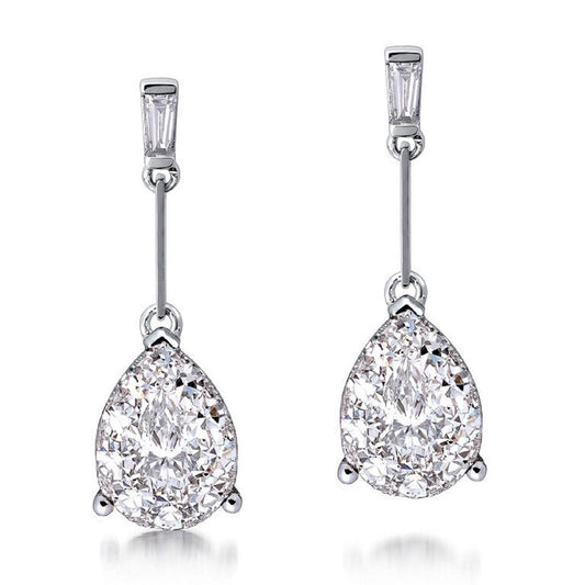 1.3 ctw Natural Diamonds | Color: F | Clarity: VS | 18k White Gold Earrings