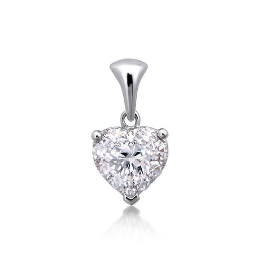 0.60 ctw Natural Diamonds | Color: F | Clarity: VS | 18k White Gold Pendant.