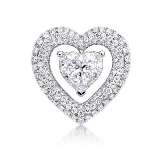 0.81 ctw Natural Diamonds | Color: F | Clarity: VS | 18k White Gold Pendant.
