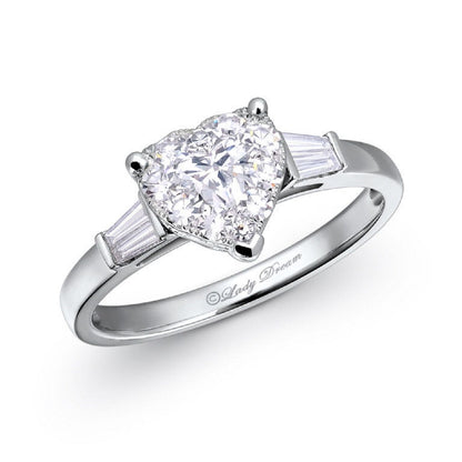 0.76 ctw Natural Diamonds | Color: F | Clarity: VS | 18k White Gold Ring