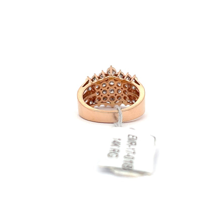 14K ROSE GOLD | 2.00 CTW NATURAL DIAMONDS RING.