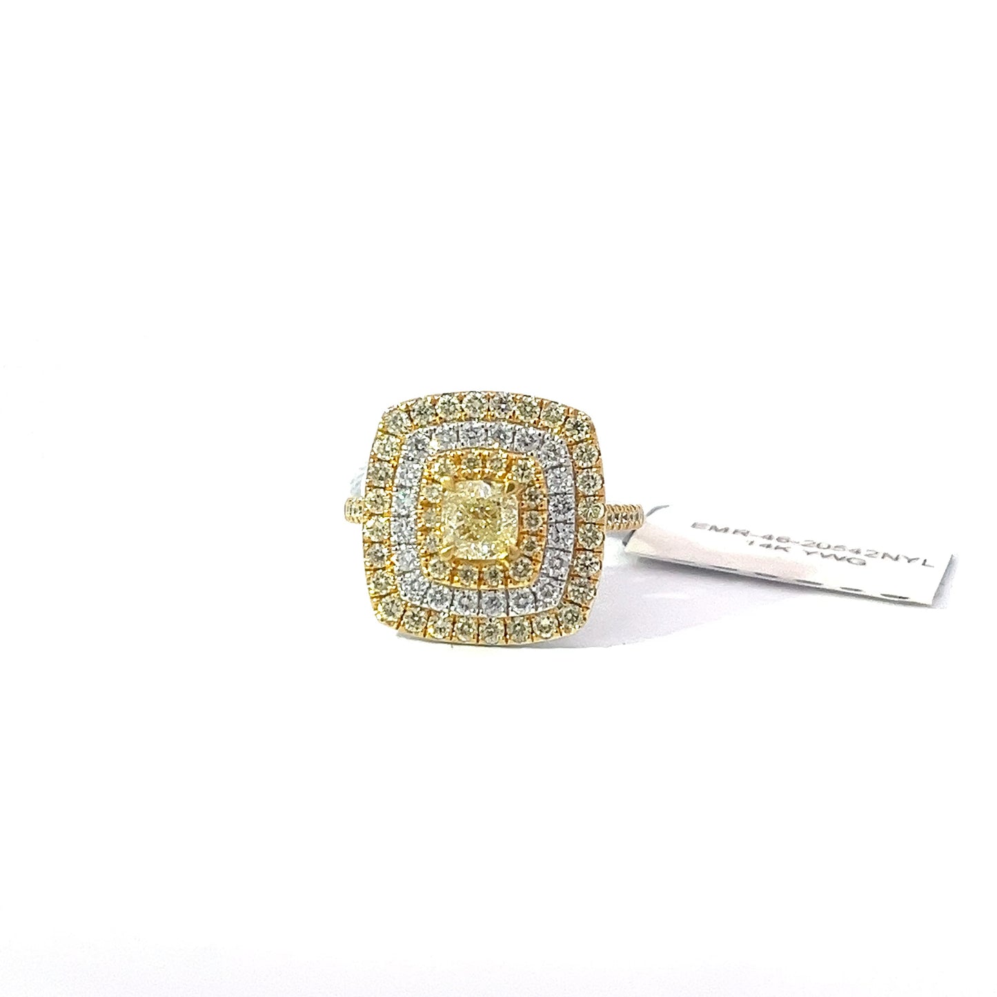 2.02ct Total Natural Diamonds Including Center Stone | 14K YWG Ring