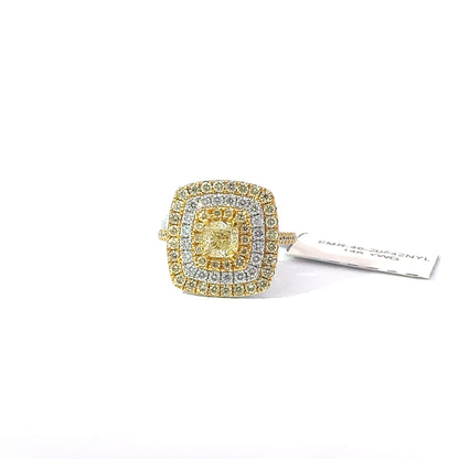 2.02ct Total Natural Diamonds Including Center Stone | 14K YWG Ring
