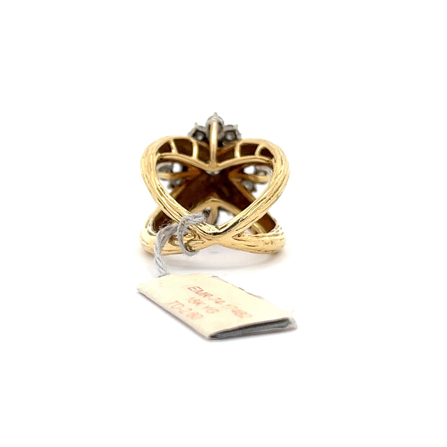 0.39 ct Natural Diamond Ring | 2.60 ct Side Diamonds | 18K YWG