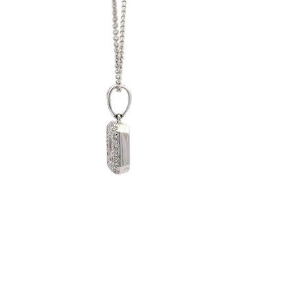 0.54 ctw Natural Diamonds Pendant | 18k White Gold.