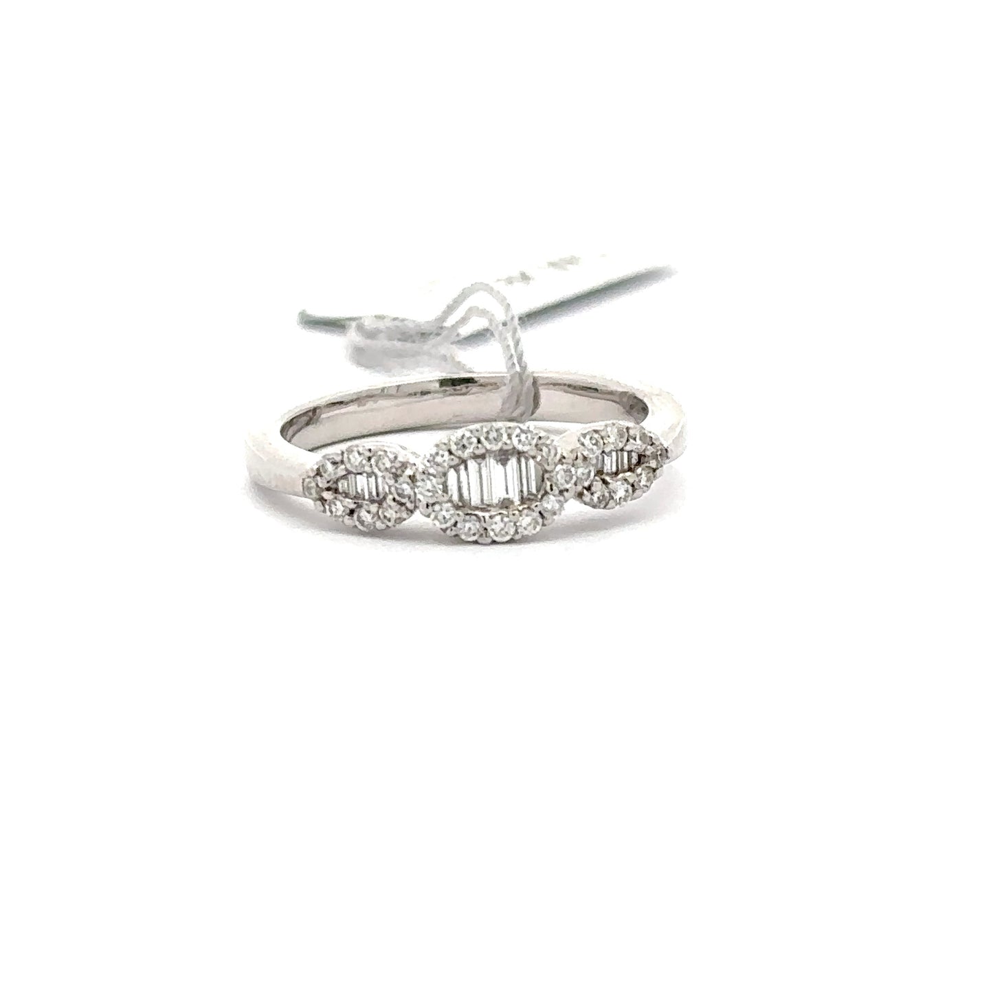 0.38 ctw Natural Diamond Ring | 18k White Gold