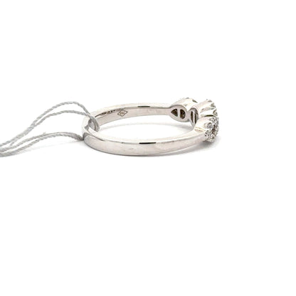 0.38 ctw Natural Diamond Ring | 18k White Gold