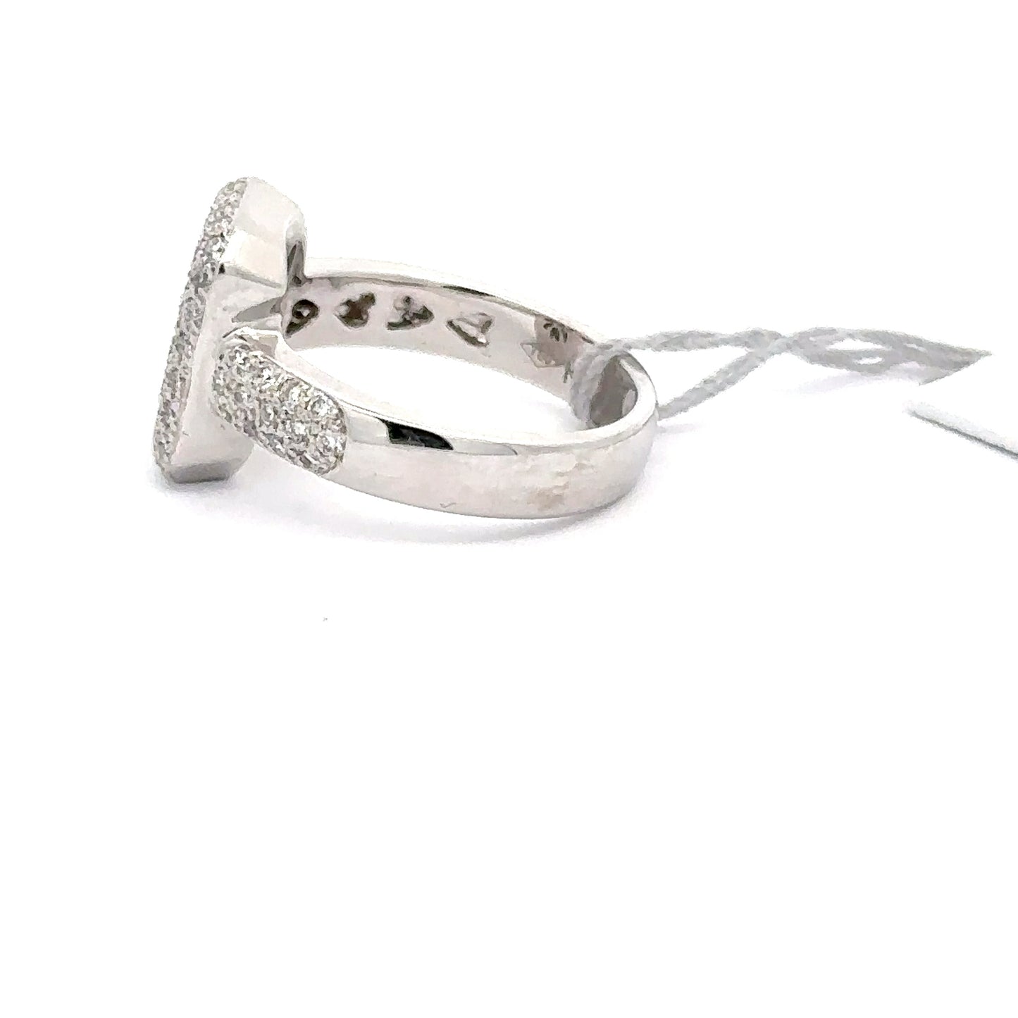 1.05 ctw Natural Diamond Ring | 18K White Gold
