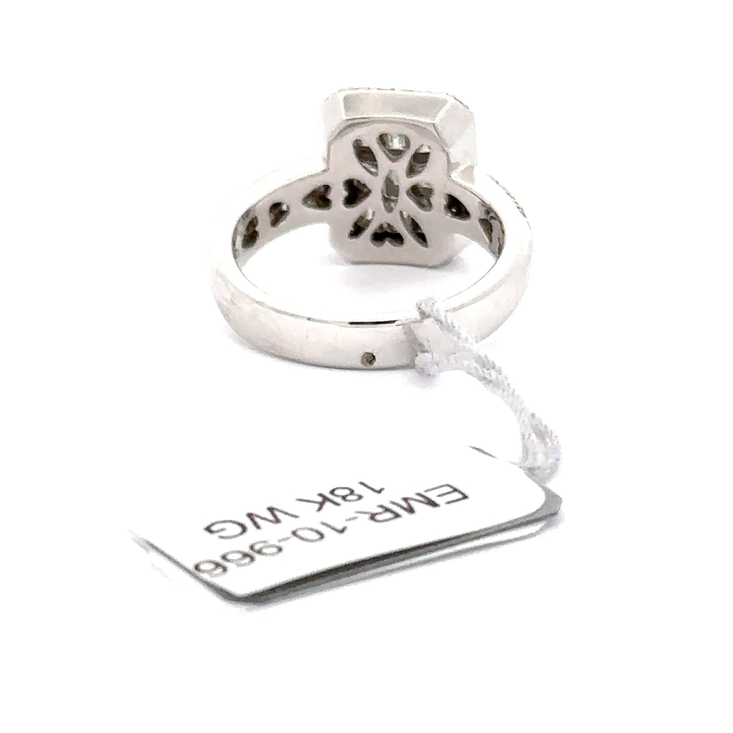 1.05 ctw Natural Diamond Ring | 18K White Gold