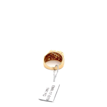 14k Yellow Gold Mens Ring