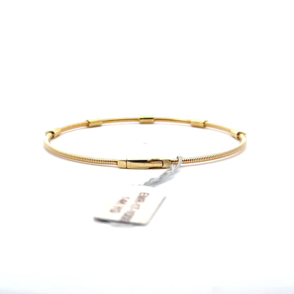 0.25 ctw Flexible Bangle | 14k Yellow Gold.