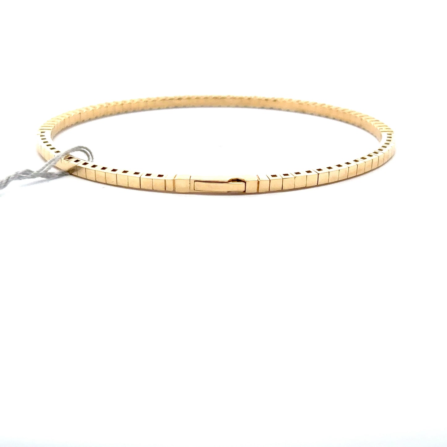 1.07 ctw Flexible Bangle | 14k Yellow Gold.