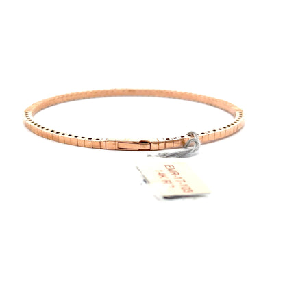 1.07 ctw Flexible Bangle | 14k Rose Gold.