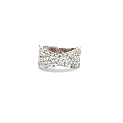 3 ctw Natural Diamond Ring | 18k White Gold