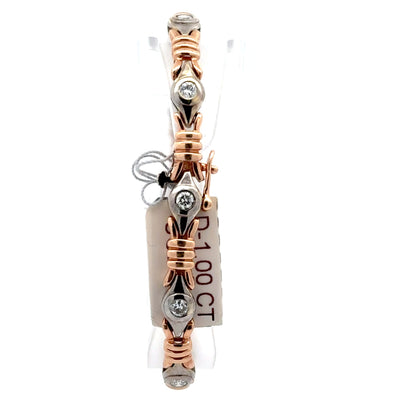 1.00 ctw Natural Diamonds | 14k Rose Gold