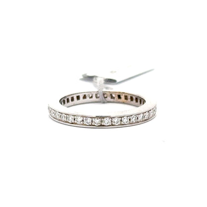 1.00ct Natural Diamond Channel-Set Band Ring | 14K WG