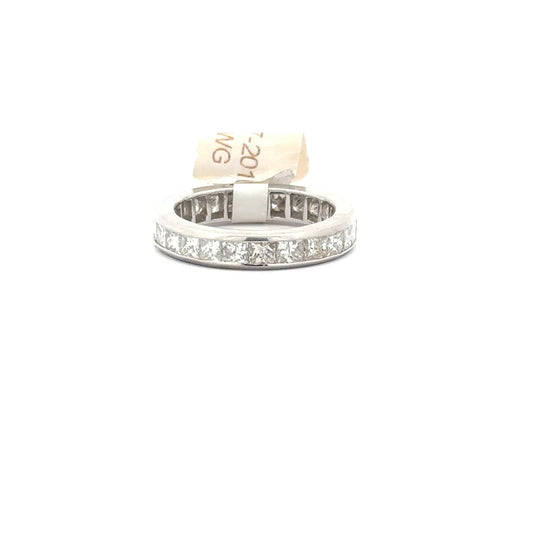 6.15ct Natural Diamond Channel-Set Band Ring | 14K WG