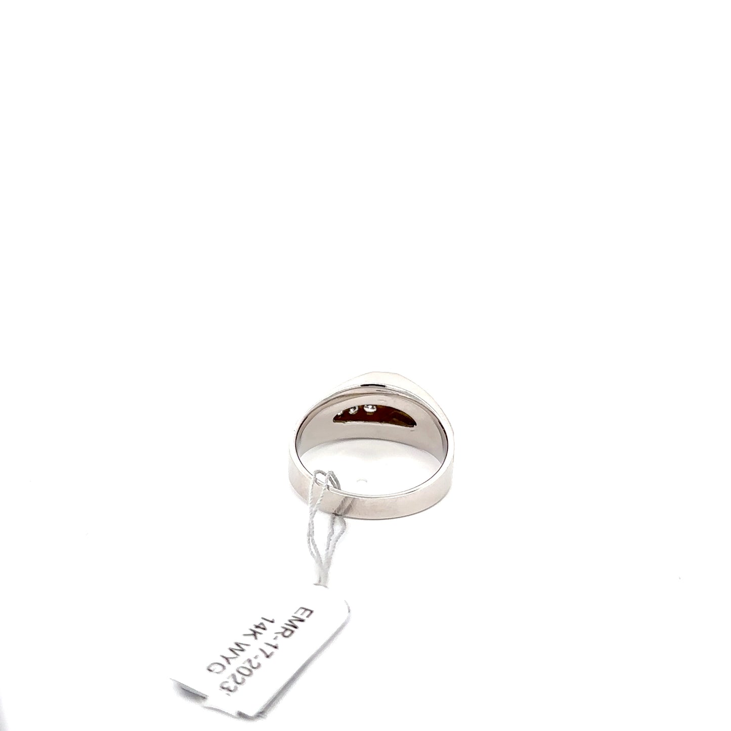 14k YWG Men’s Ring with Round Diamonds