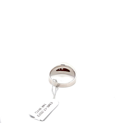 14k YWG Men’s Ring with Round Diamonds