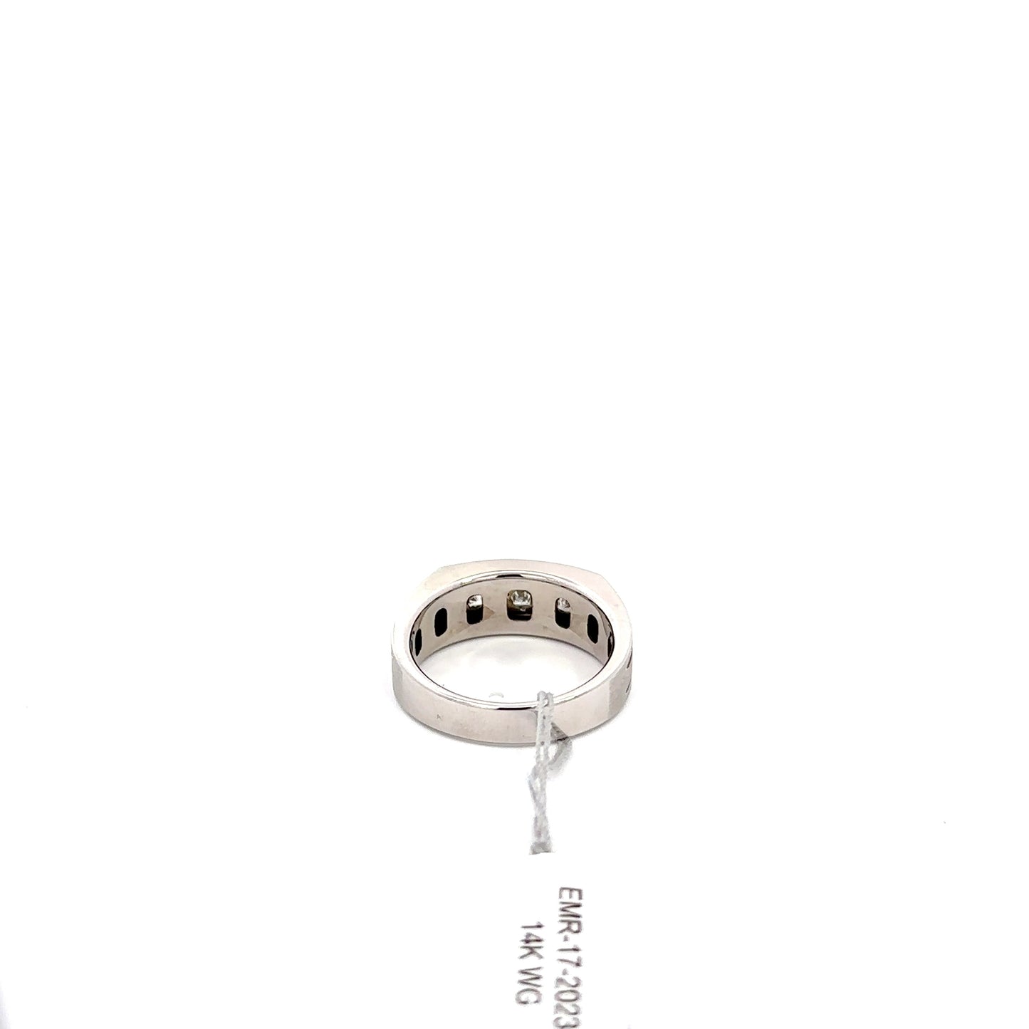 14k WG Men’s Ring with Round Diamonds