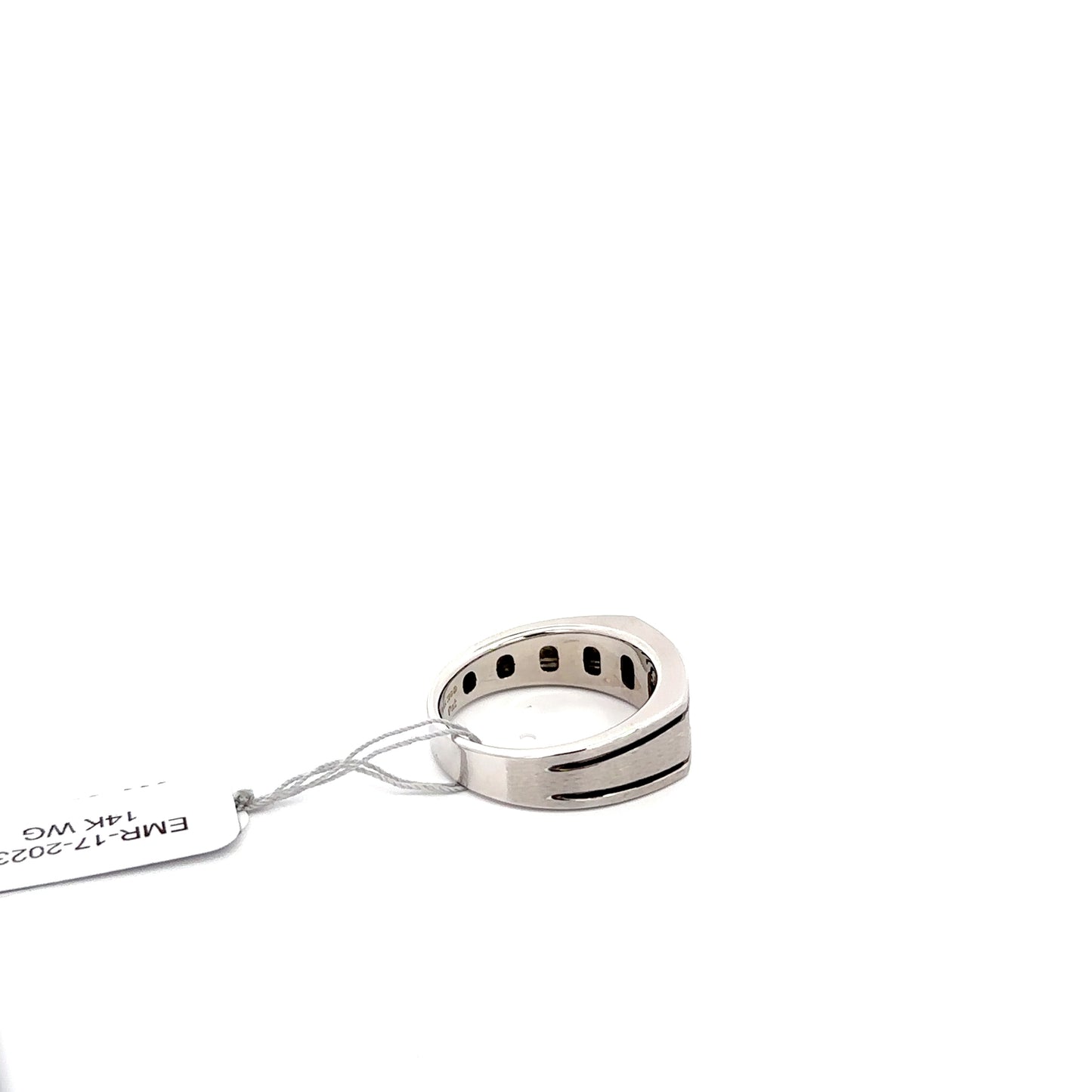 14k WG Men’s Ring with Round Diamonds