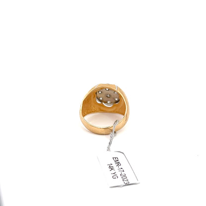14K YG | NATURAL DIAMONDS FASHION RING