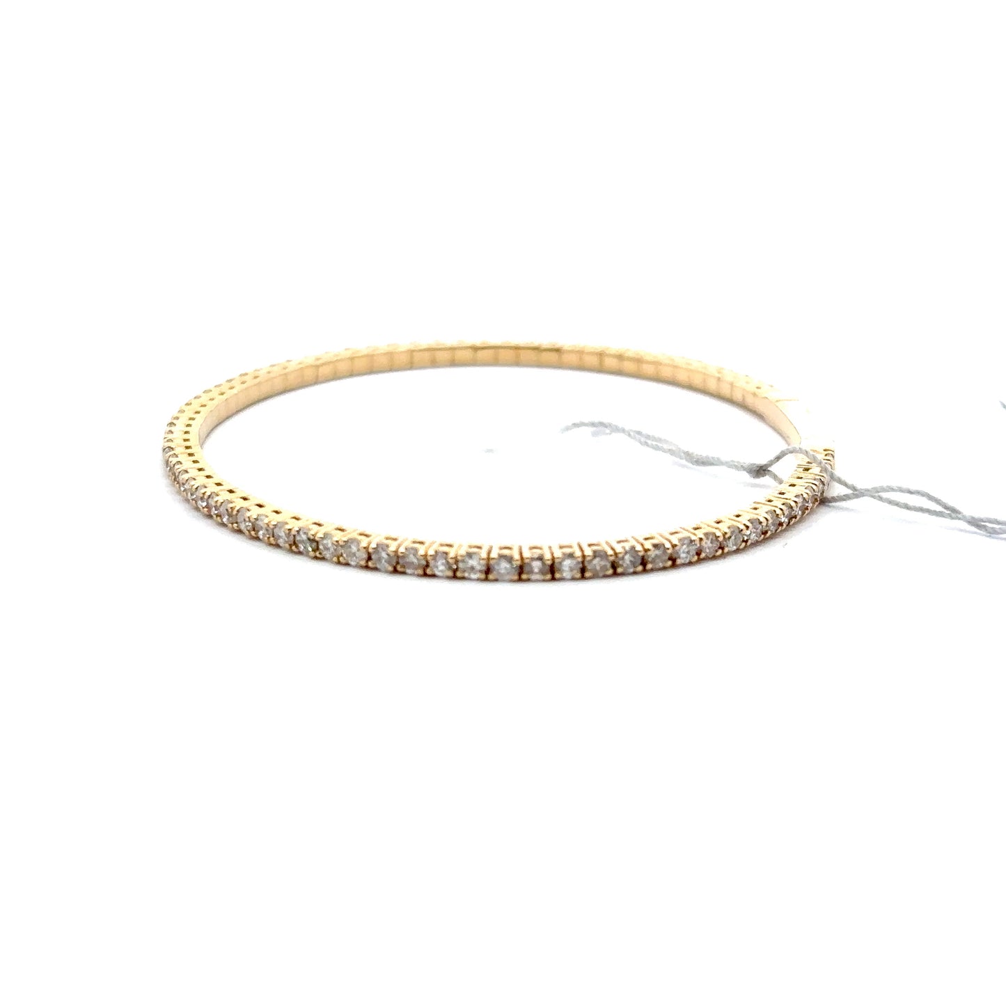 2.68 ctw Flexible Bangle | 14k Yellow Gold.