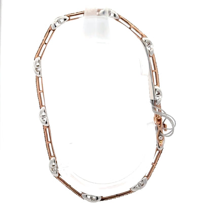 1.15 ctw Natural Chocolate Diamonds | 14k White/Rose Gold.