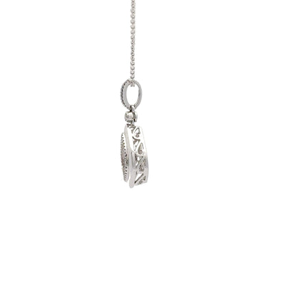 0.34 ctw Natural Diamonds Pendant | 14k White Gold.