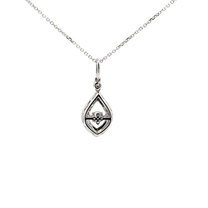 0.34 ctw Natural Diamonds Pendant | 14k White Gold.
