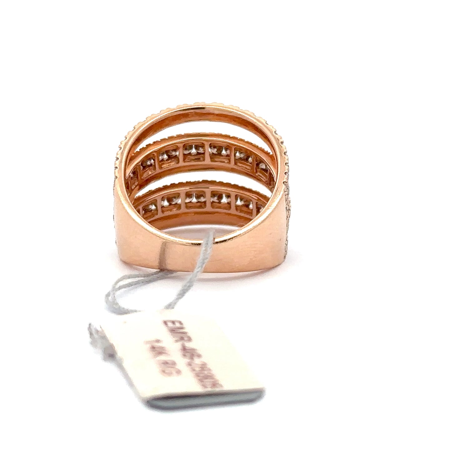14K ROSE GOLD | 0.87 CT NATURAL CHOCOLATE DIAMONDS | 1.92 CT NATURAL DIAMONDS.