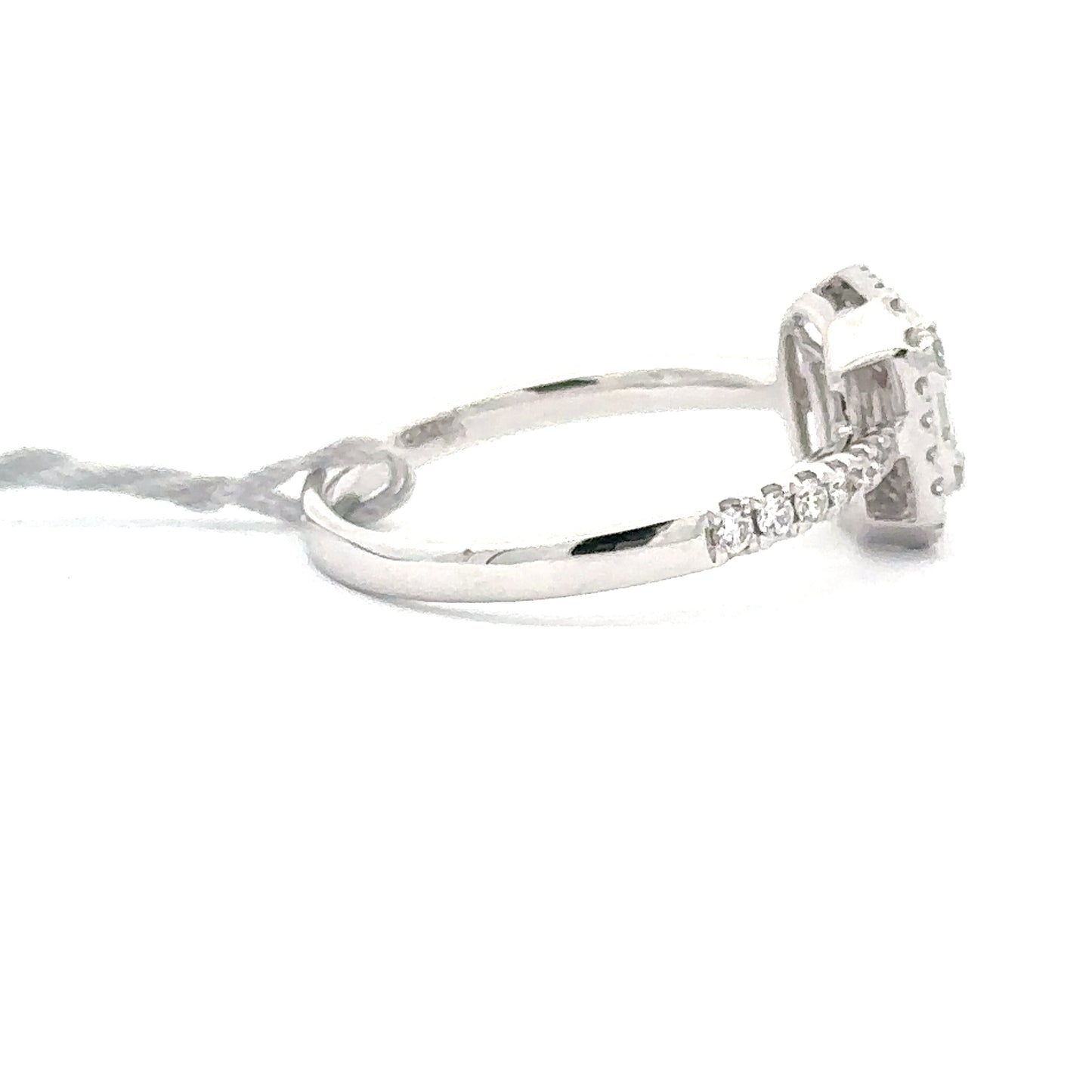 0.56 ctw Natural Diamond Ring | 14k White Gold