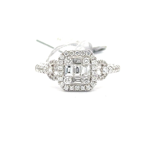 0.68ct Total Natural Diamond Ring | 14K WG