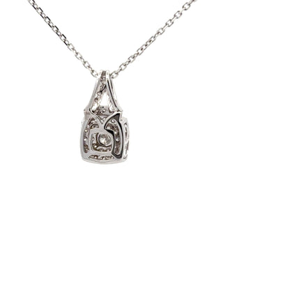 0.76 ctw Natural Diamonds Pendant | 14k White Gold.
