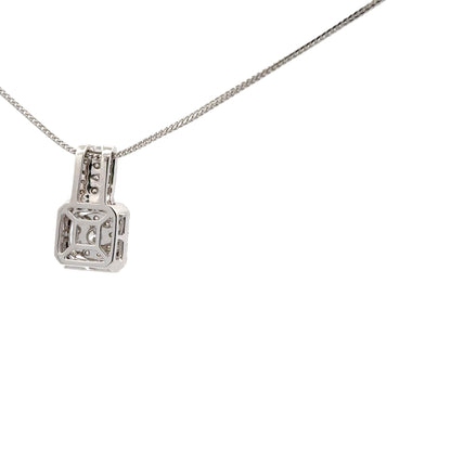0.91 ctw Natural Diamonds Pendant | 14k White Gold.