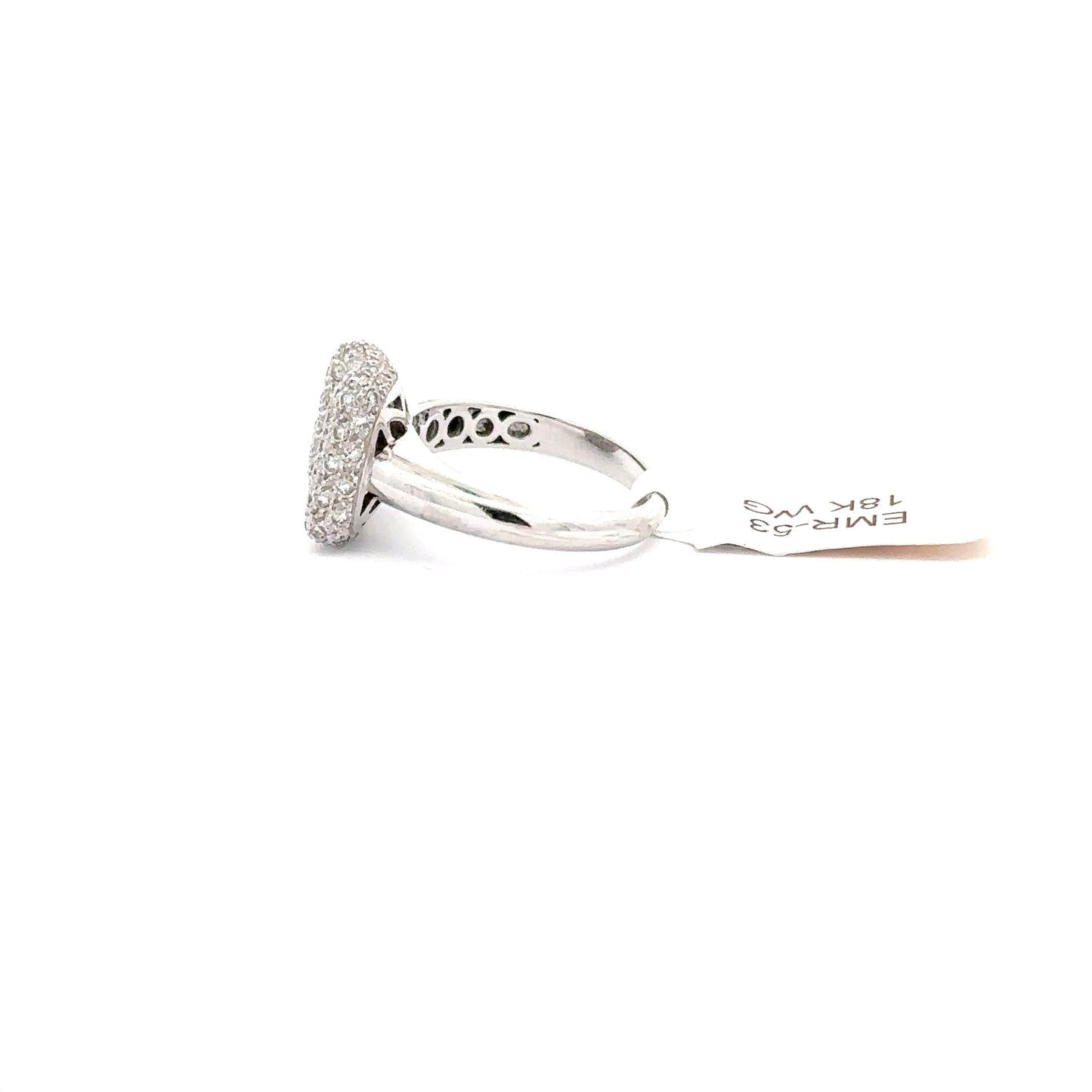 14K WHITE GOLD | 0.50 CT NATURAL DIAMOND | 0.50 NATURAL BLUE SAPPHIRE RING.