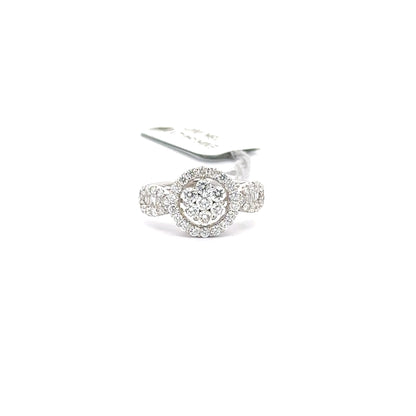 1.08ct Total Natural Diamond Ring | 18K WG