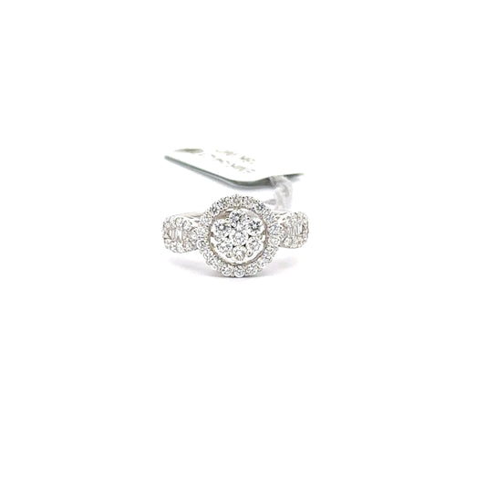 1.08ct Total Natural Diamond Ring | 18K WG