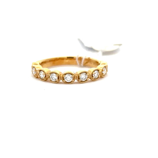 0.55 ctw Natural Diamonds Band | 18K YG