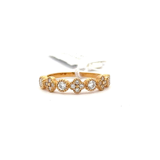 0.55 ctw Natural Diamonds Band | 18K YG