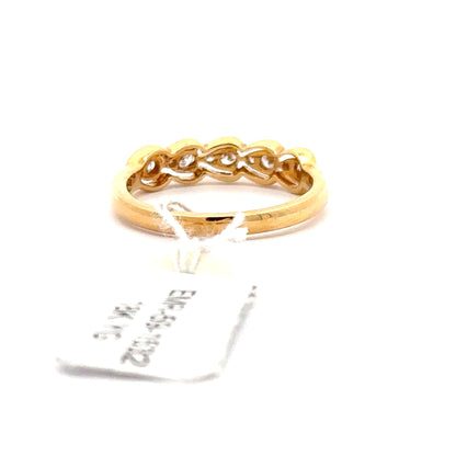 0.34 ctw Natural Diamond Ring | 18k Yellow Gold