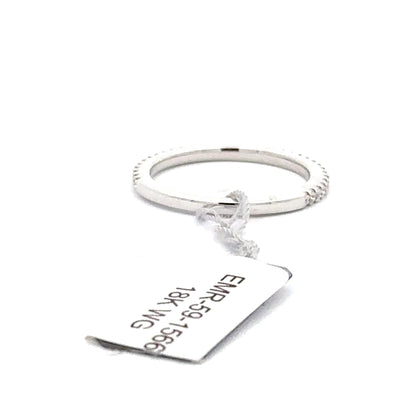 18K White Gold Ring.