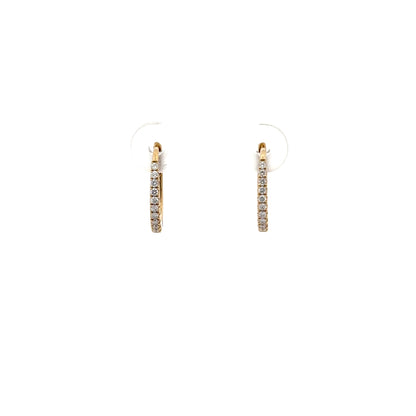 0.22 ctw Natural Diamonds | 18k Yellow Gold.