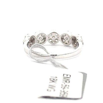 18K White Gold Ring.