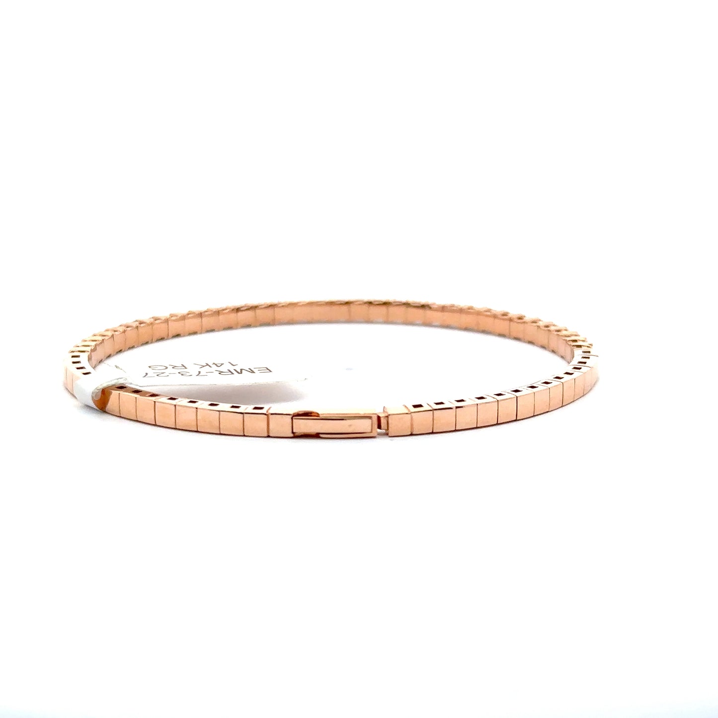 2.41 ctw Flexible Bangle | 14k Rose Gold.